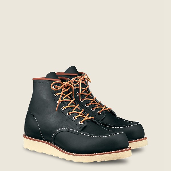 Red Wing Mens Classic Moc - 6-inch Portage Leather - Heritage Boots Navy - 7683RICHQ